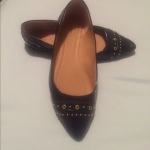 Dark blue Bass flats